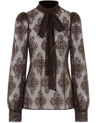 Aniye By - Vivi Pussy-Bow Lace Blouse - Lyst