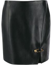 Versace Minijupe à détail de boucle - Noir