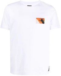 Fendi - T-shirt en coton à patch logo - Lyst