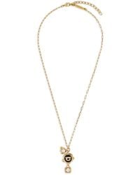 Ferragamo - Gancini Flower Charm Necklace - Lyst