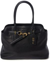 Miu Miu - Aventure Medium Leather Handbag - Lyst