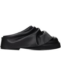 The Attico - Mules En Cuir À Design Drapé - Lyst