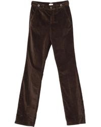 Liu Jo - Ribfluwelen Straight Broek - Lyst
