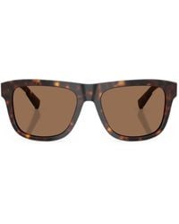 Dolce & Gabbana - Tortoiseshell-Effect Square-Frame Sunglasses - Lyst