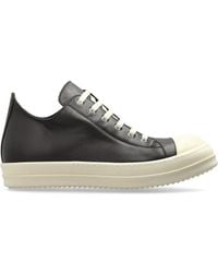Rick Owens - Low Sneaks Leather Sneakers - Lyst