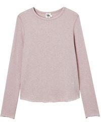B+ AB - Raw-Edge Long-Sleeve T-Shirt - Lyst