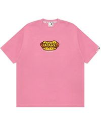 Aape By A Bathing Ape - Graphic-Print Logo-Patch T-Shirt - Lyst