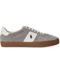 Polo Ralph Lauren - Suede Logo-Embroidered Sneakers - Lyst