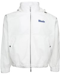 Rhude - Trainingsjack Met Capuchon En Logoprint - Lyst