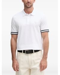Guess - Lyle Logo-Patch Striped-Trim Polo Shirt - Lyst