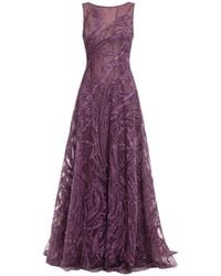Saiid Kobeisy - Embroidered Bow-Detail Maxi Dress - Lyst