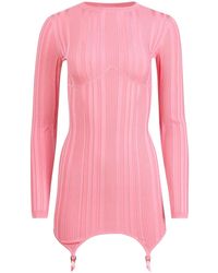 Fleur du Mal - Garter Mini Dress - Lyst