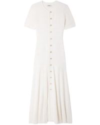 Sandro - Midi Button Knitted Dress - Lyst
