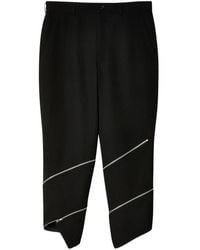 COMME DES GARÇON BLACK - Cropped-Hose Mit Reißverschluss - Lyst