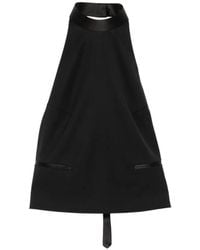 McQueen - Halterneck Backless Top - Lyst