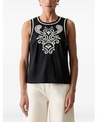 Morgan - Embroidered-Details Blouse - Lyst