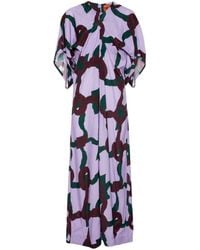 Colville - Cocoon Abstract-print Maxi Dress - Lyst