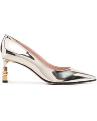Bally - 65mm Sculpted-heel Patent-finish Pumps - Lyst