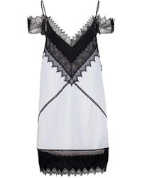 Tom Ford - Lace-Trim Spaghetti-Strap Mini Dress - Lyst