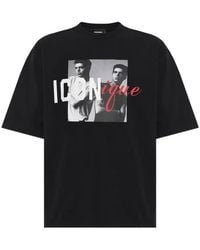 DSquared² - Iconique-Print T-Shirt - Lyst