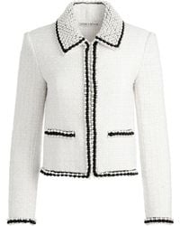 Alice + Olivia - Alice + Olivia Kidman Pearl Cllr Boxy Jacket - Lyst