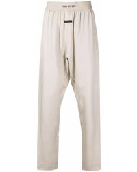 Fear Of God - Logo-Waist Slip-On Dropped-Crotch Trousers - Lyst