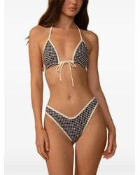 Montce - Lulu Gingham Bikini Bottoms - Lyst