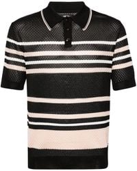 Amiri - Striped Polo Shirt - Men's - Viscose - Lyst