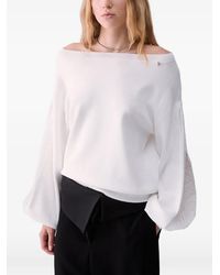 Liu Jo - Sweater With Lace Inserts - Lyst