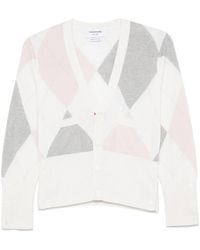 Thom Browne - Argyle-Intarsia Cashmere Jumper - Lyst