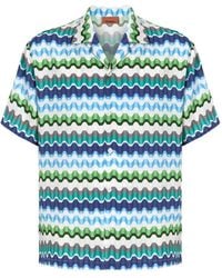 Missoni - Zigzag-Print Short-Sleeve Shirt - Lyst