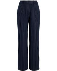 Cinq À Sept - Becca Pleat-detail Pinstripe Trousers - Lyst