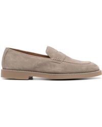 Doucal's - Wildleder-Loafer Mit Mandelförmiger Kappe - Lyst