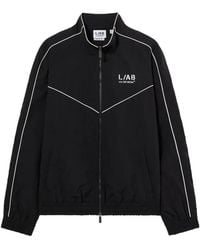 LAB C.O. OFF WHITE - Diagonal Bomber Jacket - Lyst