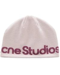 Acne Studios - Gestrickte Beanie - Lyst