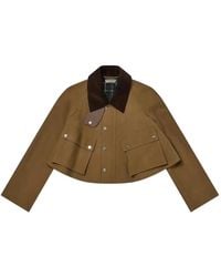 JW Anderson - Corduroy Collar Cropped Jacket - Lyst