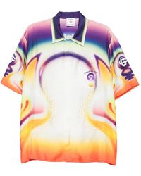 CASABLANCA - Multicolour Silk Shirt - Lyst