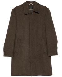SERGIO MORETTI FIRENZE - Single-Breasted Spread-Collar Coat - Lyst