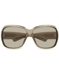 Gucci - Logo-Print Square-Frame Sunglasses - Lyst