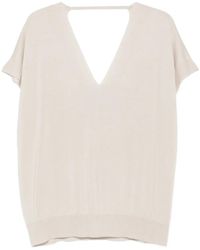 Aspesi - T-Shirt Met V-Hals - Lyst