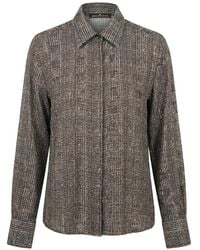 Ermanno Scervino - Prince Of Wales-Check Long-Sleeve Shirt - Lyst