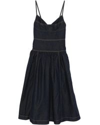 Zimmermann - Sleeveless Denim Midi Dress - Lyst