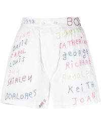 Bode - Familial Hall Embroidered Boxers - Women's - Cotton - Lyst