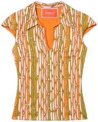 La DoubleJ - Mouwloos Stretch Poloshirt - Lyst