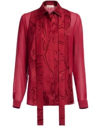 Elie Saab - Long-Sleeve Jacquard Shirt - Lyst