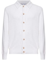 D4.0 - Button Collar Knitted Top - Lyst