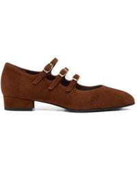 CAREL PARIS - Ariana Triple-Strap Flat Pumps - Lyst