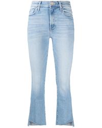 Mother - 'the Insider Crop Step Fray' Denim - Lyst