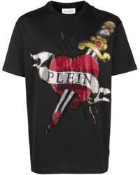 Philipp Plein - T-shirt con strass - Lyst