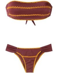 Brigitte Bardot - Crochet Bandeau Set Bikini - Lyst